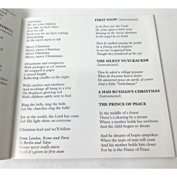 Christmas Eve & Other Stories by Trans-Siberian Orchestra (CD, 1996) - Picture 7 of 7